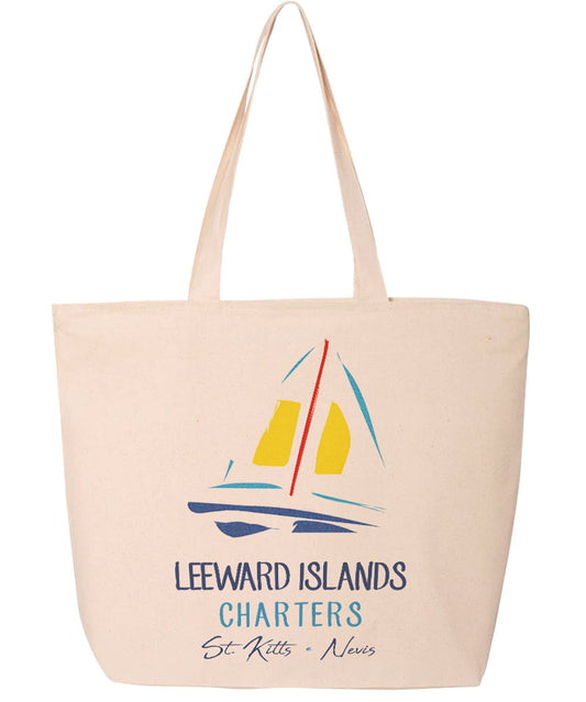 Wide Canvas Tote Bag