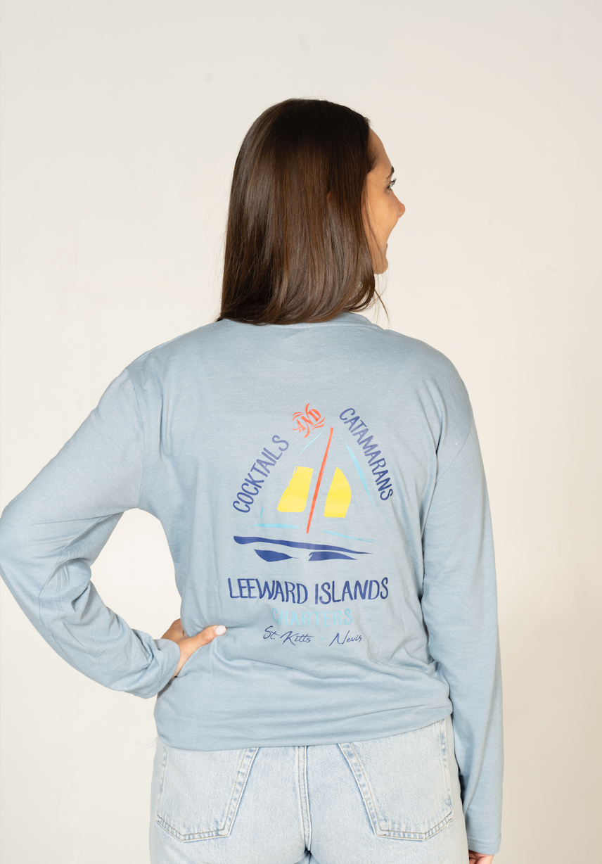 Cocktails and Catamarans - Sustainable Long Sleeve Tee